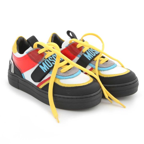 Moschino - BLACK AND MULTICOLOR SNEAKER FOR GIRLS