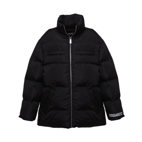 Dsquared2 - UNISEX BLACK QUILTED JACKET