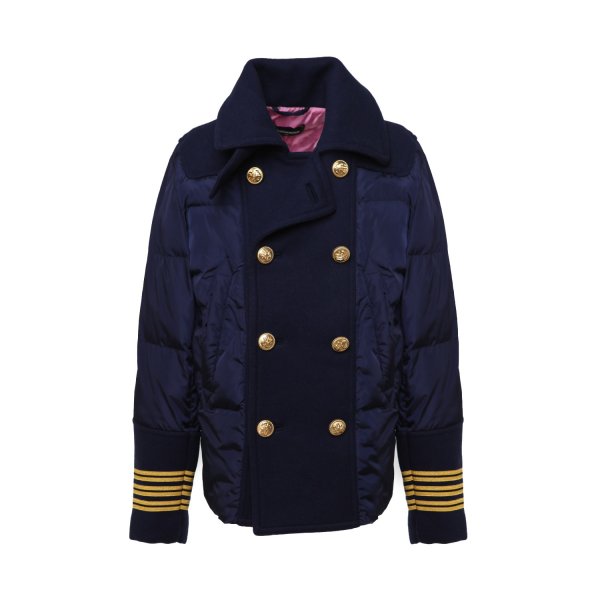 Dsquared2 - BLUE DOUBLE-BREASTED DOWN JACKET FOR BOYS