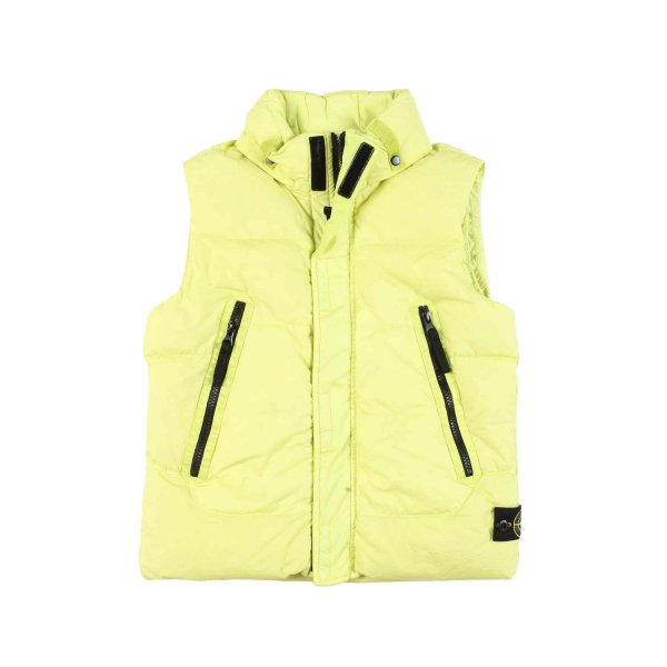 Stone Island - LIME DOWN VEST FOR CHILDREN AND TEEN