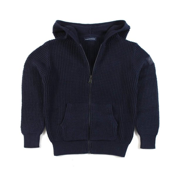 North Sails - NAVY BLUE SWEATER WITH HOOD