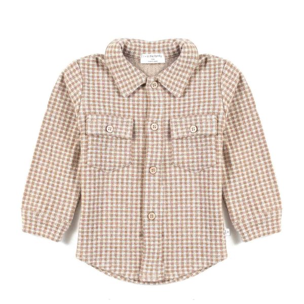 One More In The Family - CARAMEL CONRAD SHIRT FOR BABY BOYS