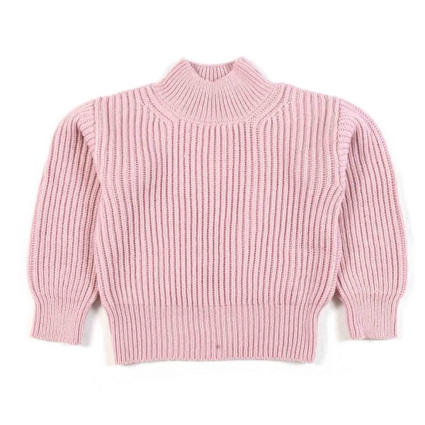 Dondup - PINK TURTLENECK SWEATER FOR GIRLS AND TEEN