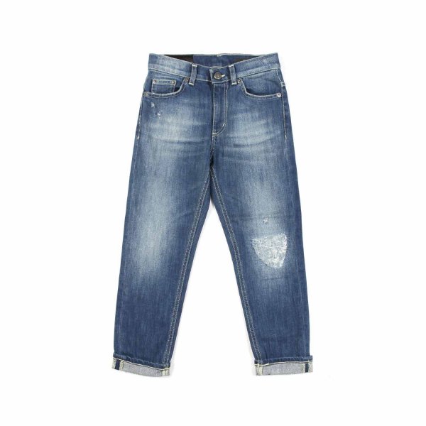 Dondup - BLUE STONE WASHED JEANS FOR CHILDREN AND TEEN