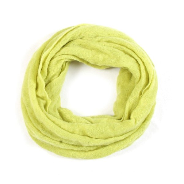Pin1876 - CITRINE YELLOW CASHMERE TUBE SCARF