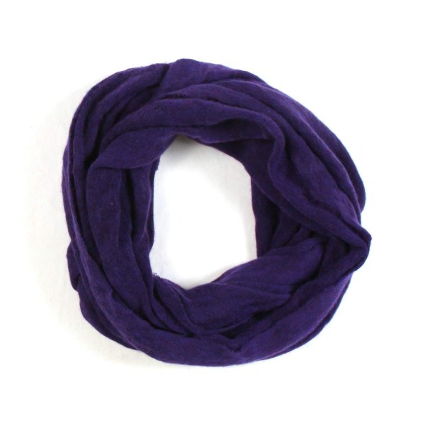 Pin1876 - VIOLET CASHMERE TUBE SCARF