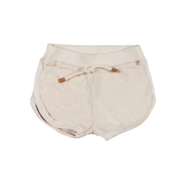 One More In The Family - BONE WHITE GRACE SHORTS FOR BABY GIRLS