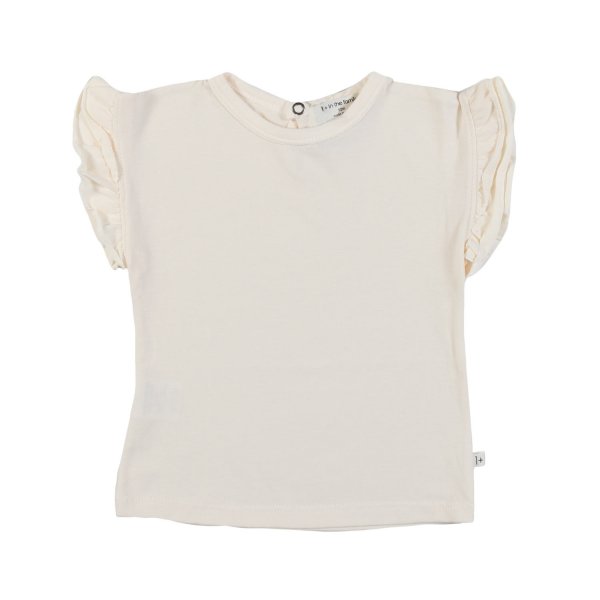 One More In The Family - NATURAL WHITE ITZIAR T-SHIRT FOR BABY GIRLS