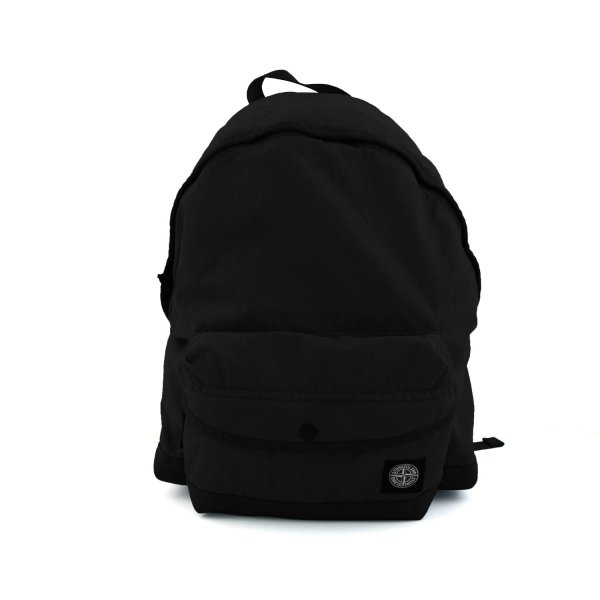 Stone Island - Black Compass Rose Patch Backpack