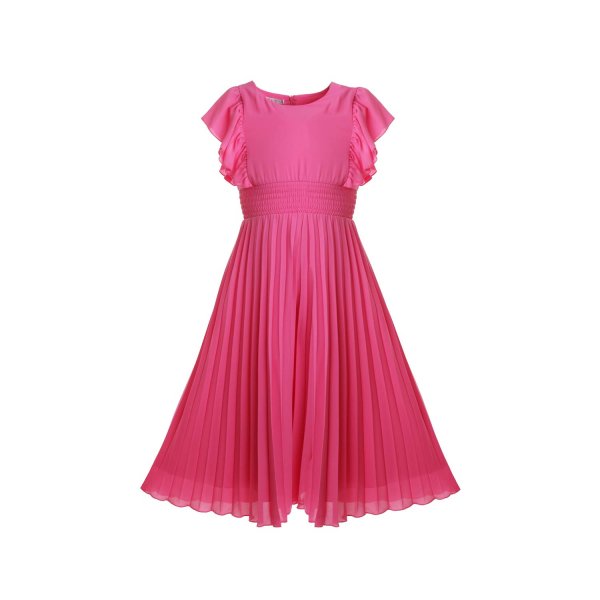 Elsy - FUCHSIA SUIT DRESS WITH PLEATED TROUSERS