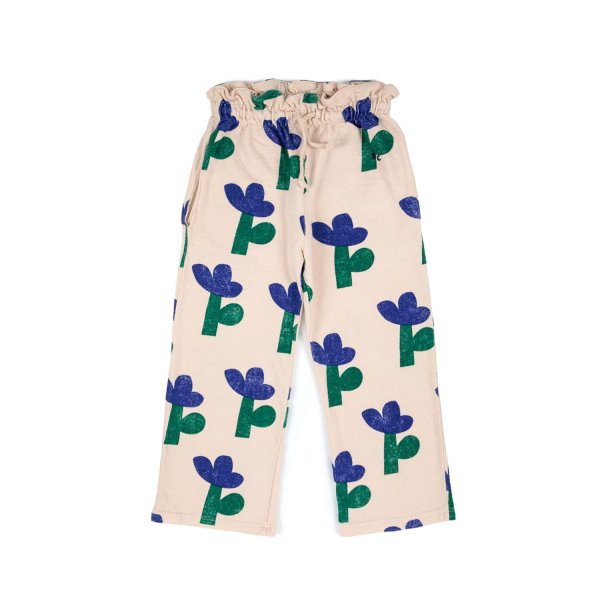 Bobo Choses - NATURAL WHITE SWEATPANTS WITH PRINTS FOR GIRLS