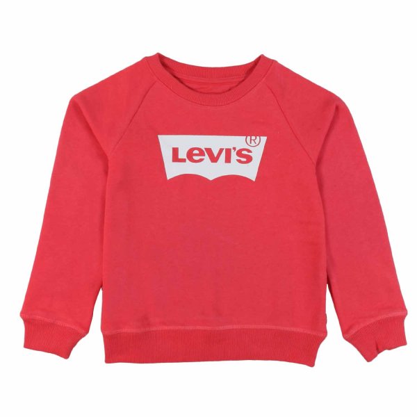 Levi's - Felpa rossa con logo bianco
