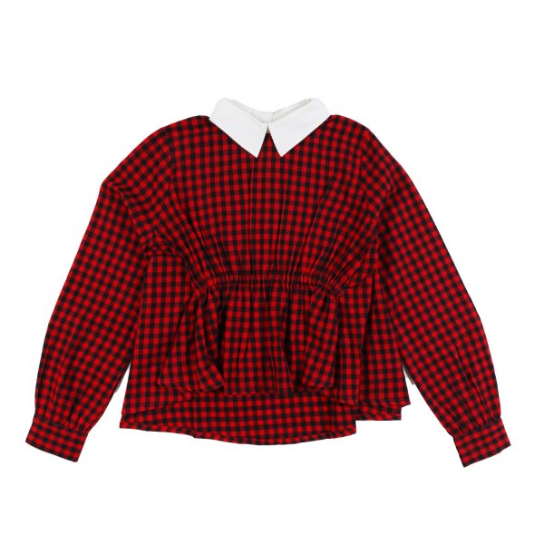 N° 21 - N21 red and black gingham shirt top