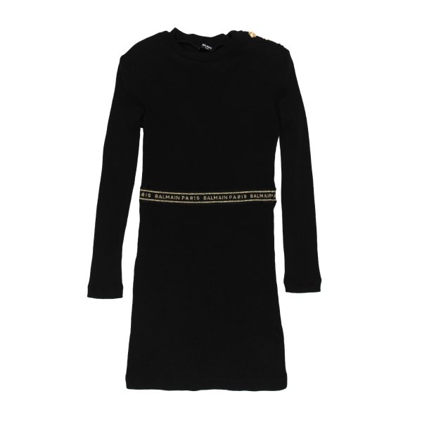 Balmain - Black Balmain knit dress for teen girls