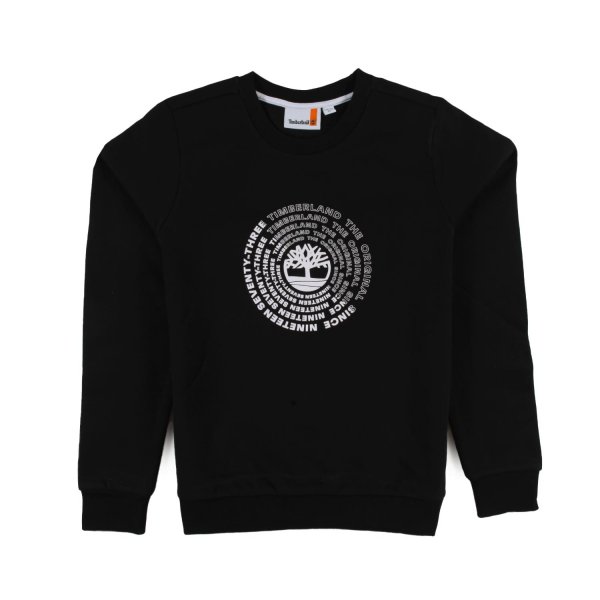 Timberland - Black sweatshirt with Maxi Timberland logo