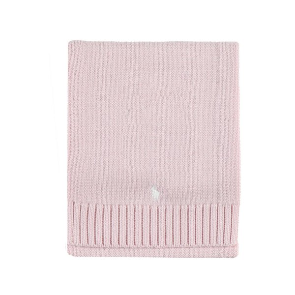 Ralph Lauren - Pink scarf with white Pony for Girls