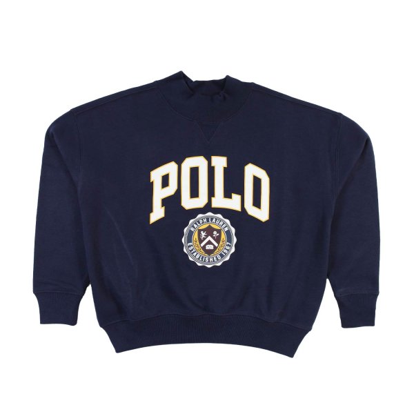 Ralph Lauren - Blue RL unisex sweatshirt with white and yellow Polo logo