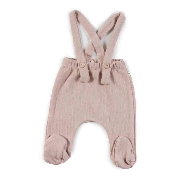 One More In The Family - Nude pink Remi trousers for baby Girls