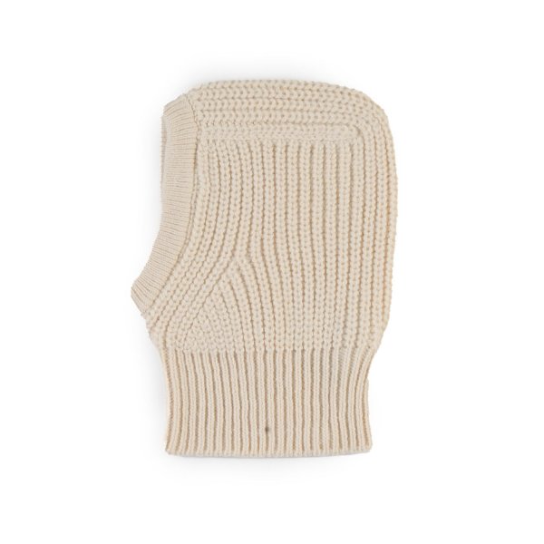 One More In The Family - Milou cream ecru tricot balaclava for Baby and Child