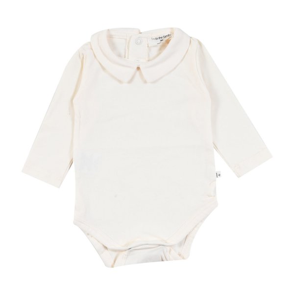 One More In The Family - Mathilde cream ecru bodysuit for baby Girls