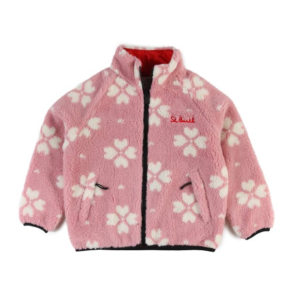 Mc2 Saint Barth - Pink and cream MC2 Hello Kitty sherpa jacket for Girls