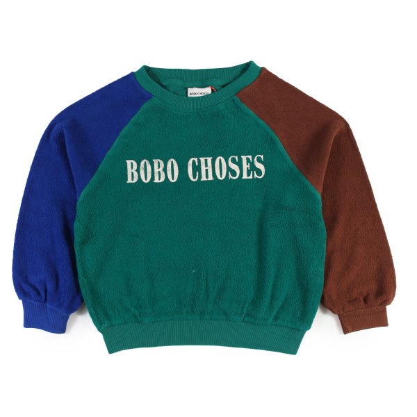 Bobo Choses - BC green, blue and brown sweatshirt for Kids