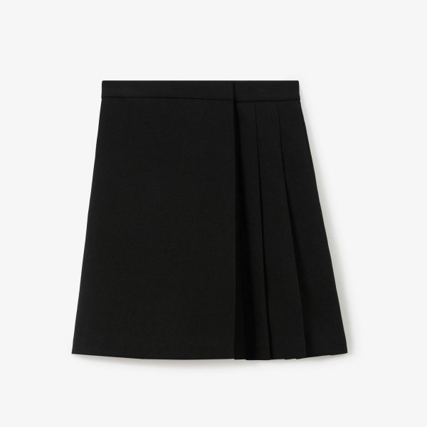 Burberry - Black Skirt With Pleats