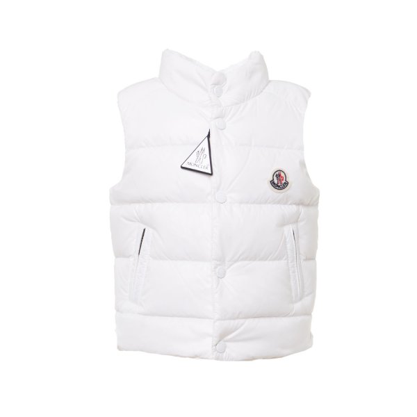 Moncler - White Bernard down vest for Babies