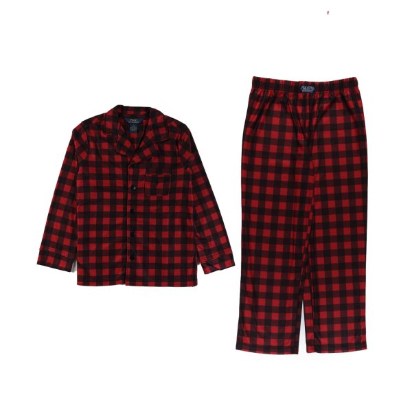 Ralph Lauren - Red and Black Long Sleeve Pajamas