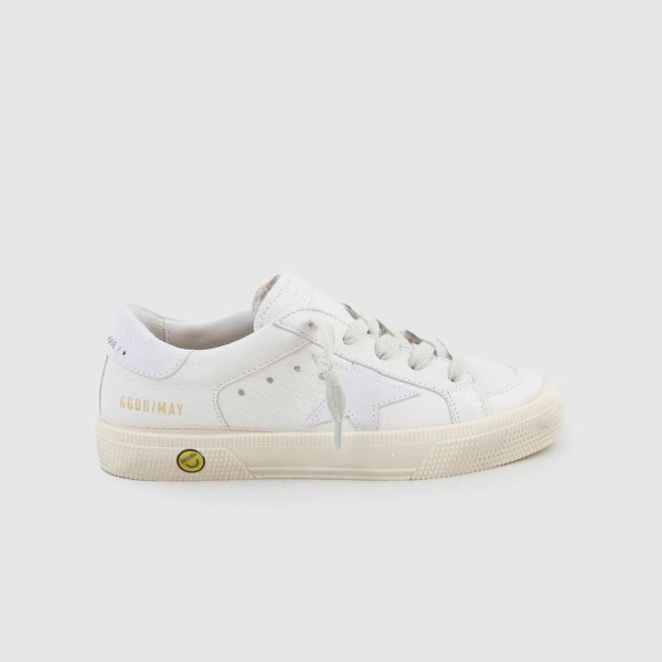 Golden Goose - White, Gray And Beige May Sneaker For Boys