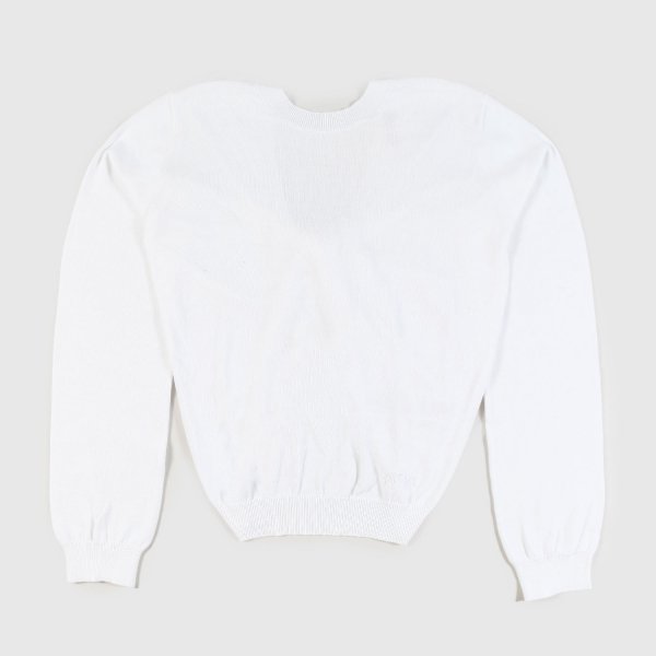 N° 21 - White Pullover With Weave For Girl