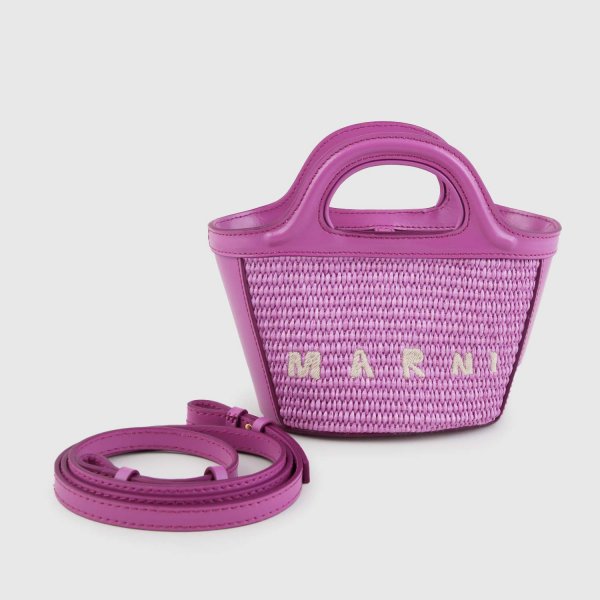 Marni - Purple Basket Bag for Girls
