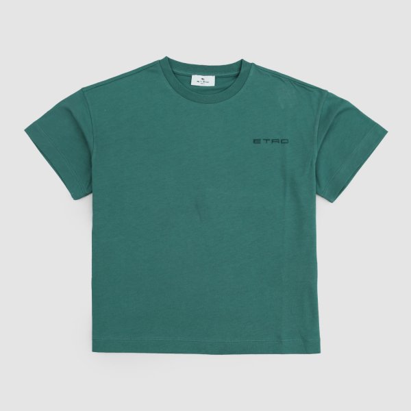 Etro - Green Shirt for Pegasus Boy