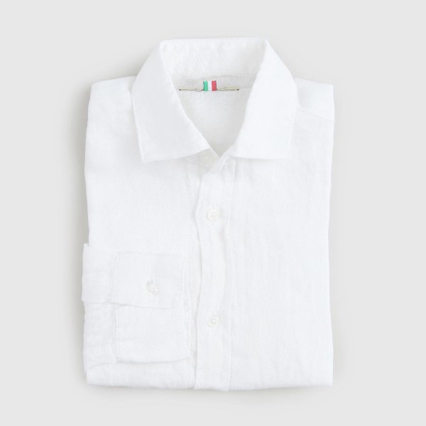 Nupkeet - Boy's White Linen Shirt