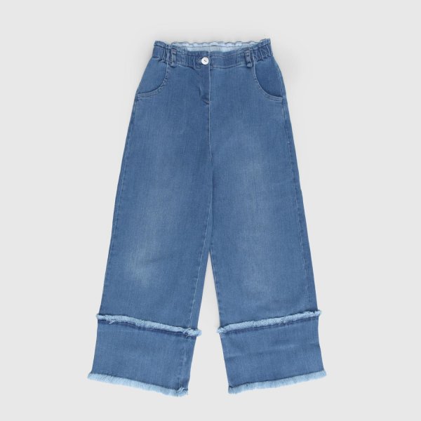 Zhoe & Tobiah - Jeans ampio e sfrangiato per bambina