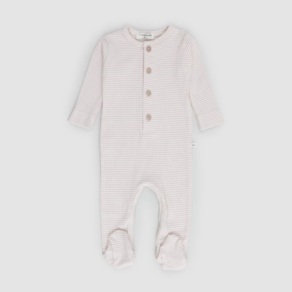 One More In The Family - Long Beige And Brown Onesie For Newborns