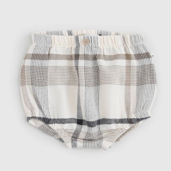 One More In The Family - Beige Checked Culotte Amadeo Newborn