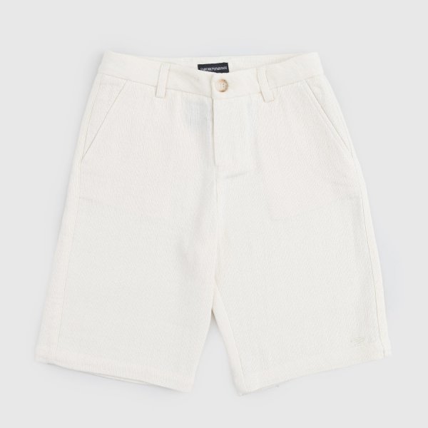 Armani Junior - Boy's Beige Cotton Shorts