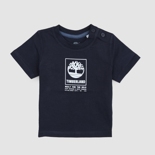 Timberland - maglia blu neonato e bambino
