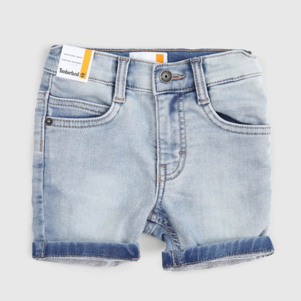 Timberland - Denim shorts for newborns and children
