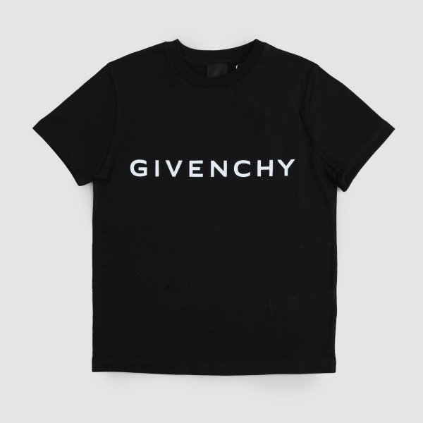 Givenchy - Black short-sleeved shirt with boys writing