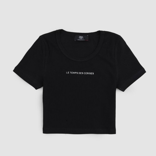 Le Temps Des Cerises - Black Short Sleeves Shirt for Girls