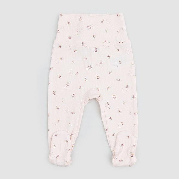 Mar Mar - pantalone body rosa fiorellini neonata