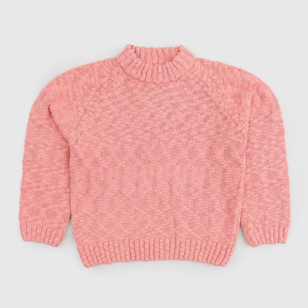 Mar Mar - Pink Braided Sweater for Girls